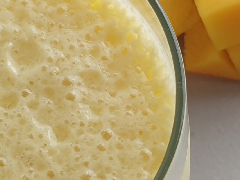 Mango Soy Bean Milk Shake Recipe and Video